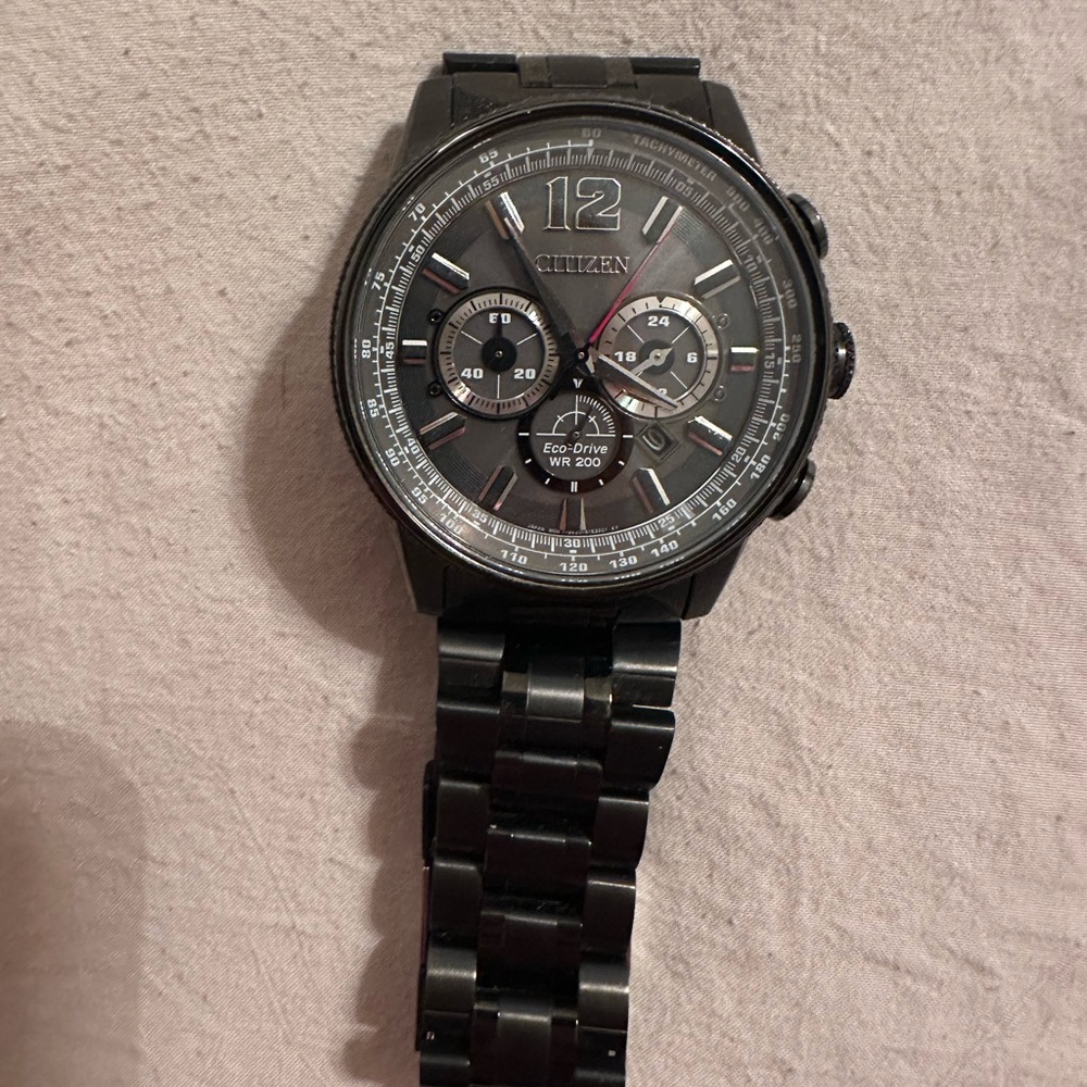 Citizen Black Eco-Drive Chronograph Watch